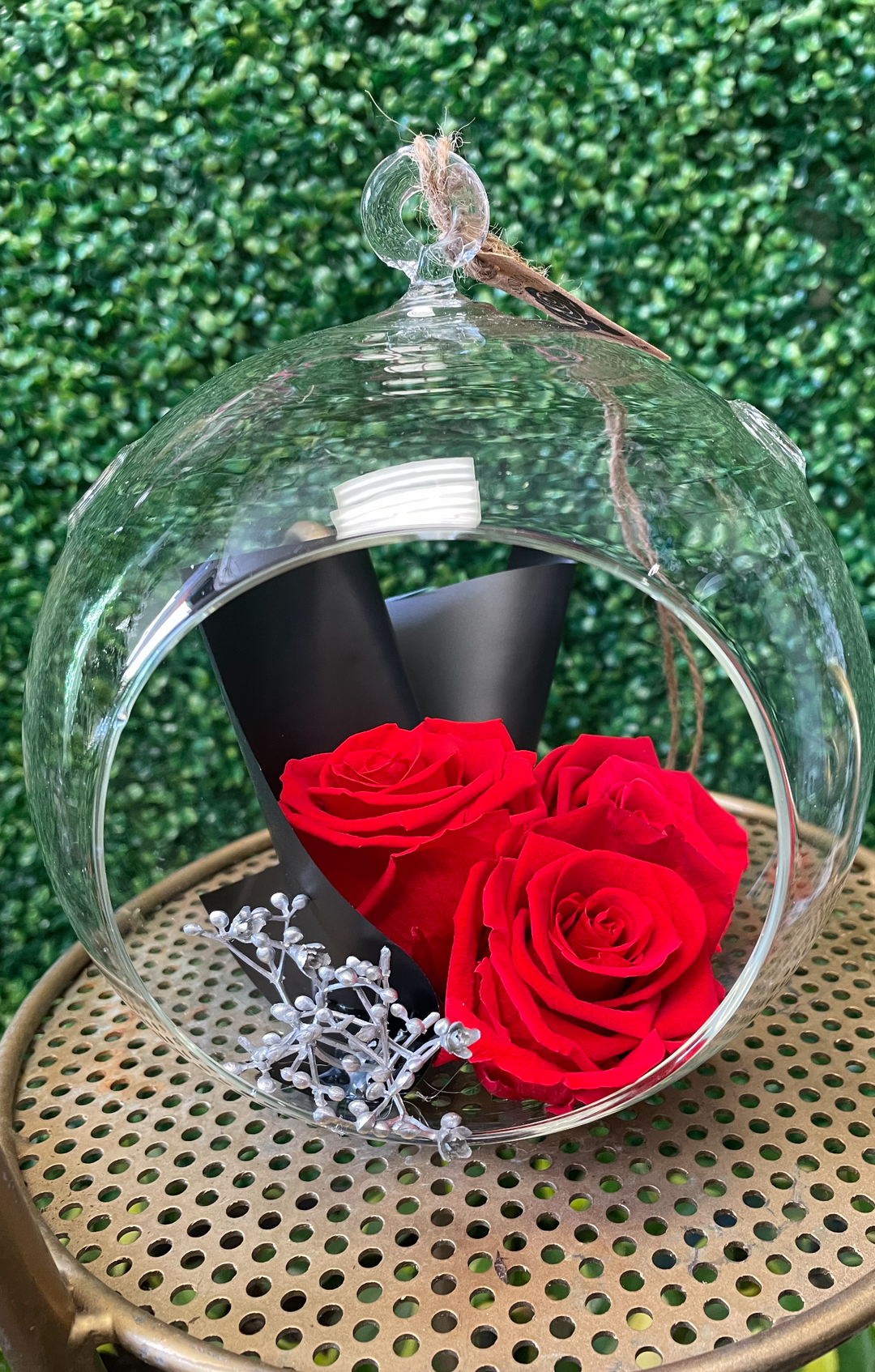 Premium Preserved Rose Globe